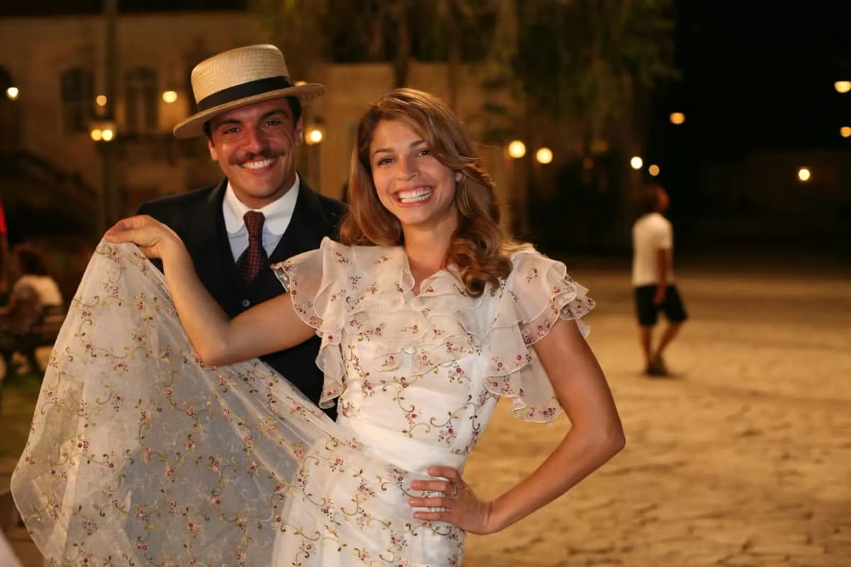 Ciro Feijó (Rodrigo Lombardi) e Florinda (Grazi Massafera) - Foto: Leo Lemos/Globo